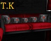 T.K Rose Skull Couch