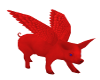 (1M) Red Flying Pig