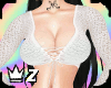 white crochet set