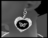 [xo]Heart charm earrings