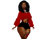 red knit set