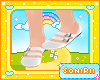 KIDS WHITE FLAT SHOES