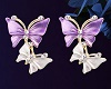 Purple Butterfly Earring