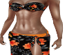 CC~Black/Orange Bikini