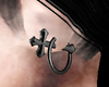 cross earrings 🚬
