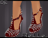 !! Spiked Heels Red