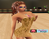 gold mini dress