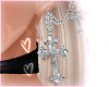 Icy Cross Earrings