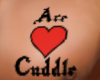 Ace Loves Cuddle Tattoo