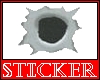 Bullet hold sticker 2
