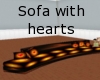 Sofa with hearts