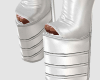 CA White Heeled Boots
