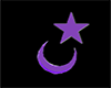 Purple Moon Star Tattoo