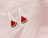 w. Watermelon Hair Clips