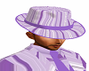 Lavender Stripe Hat
