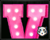 [P2] Pink Neon Letter V