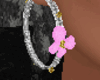 [VH] pink flower hoops