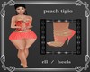 peach tigio heels