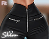 $ Black Shiny Pants Fit