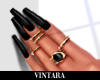 V Black Nails