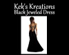Black Jeweled Long Dress