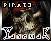 !Yk Pirate Cane Skull