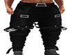 Black Suspender Pants M
