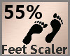 Feet Scale 55% F
