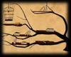 Steampunk- Tree shelf