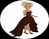 Chocolate Flat Gown