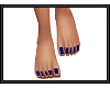 {G} Blue Bare Feet