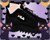 FOX  black emo shoes