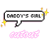Daddy girl cutout