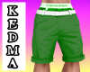 Shorts Green White KDM