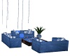Couch set  w Poses Blue