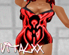 !V Biohazard Dress Red