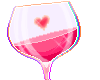 heart in glass