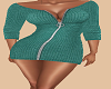 Teal Knitted Dress