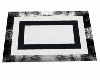 Black White Abstract RUG