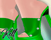 emerald green high heels