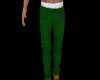 Green Twill Chino Pants