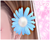Baby Blue Hair Flower L