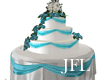 Wedding Sky Blue Cake