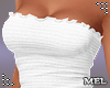 Mel-White Strapless Top