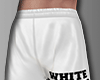 W| white shorts