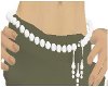 white bead belt