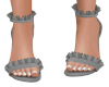 Grey Ruffle Heels