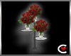 3Tier Stand Roses - Blk