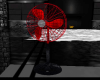 RED ROTATEING FAN