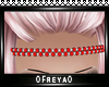 :F: Red pearl Headband